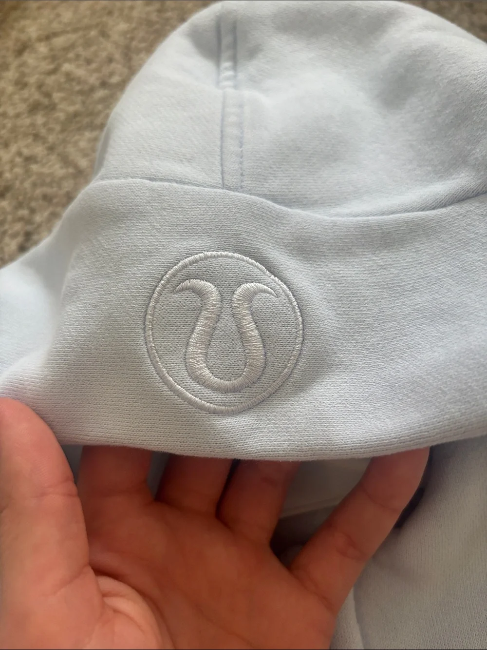 lululemon athletica Light Blue Half-Zip Hoodie - Picture 3 of 4